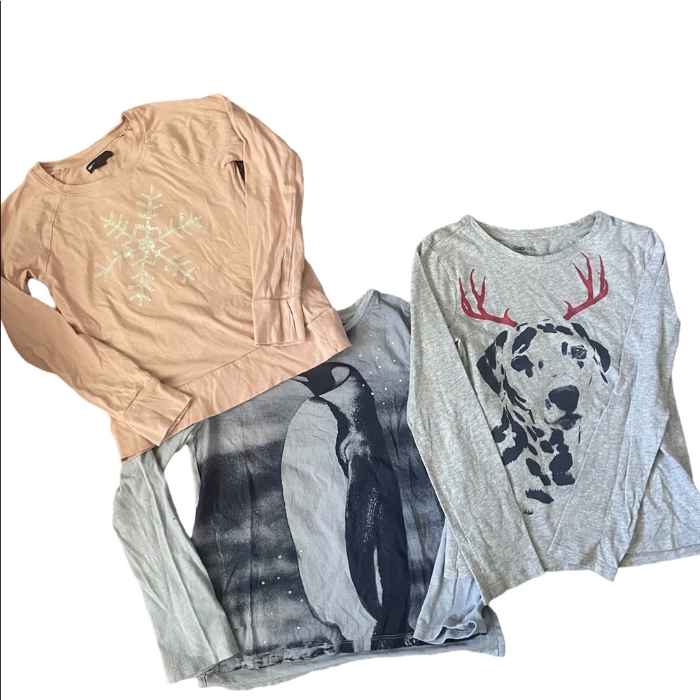 GAP Winter Theme Long Sleeve T-Shirts Bundle